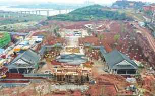 记者看项目 项目主体已全部完工清泉公园二期将于春节前竣工